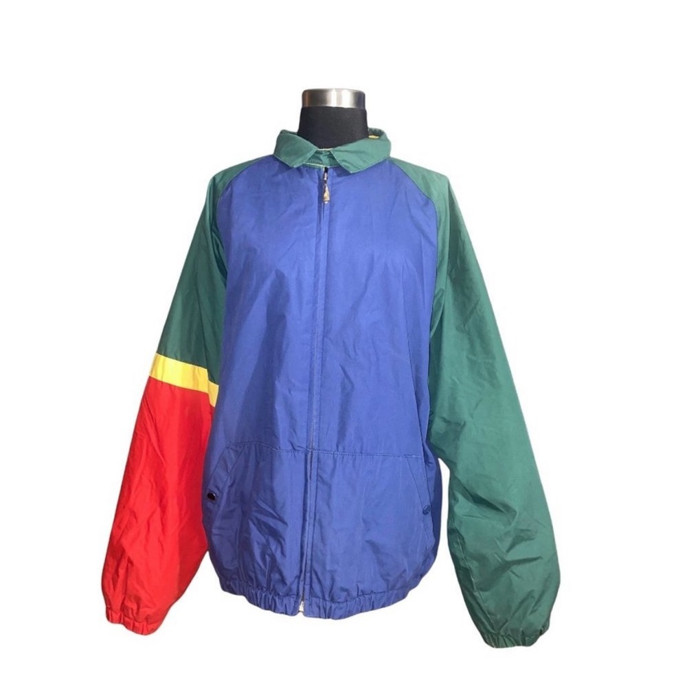 Men’s vintage Hunt Club red, blue, green, yellow
Jacket size XL